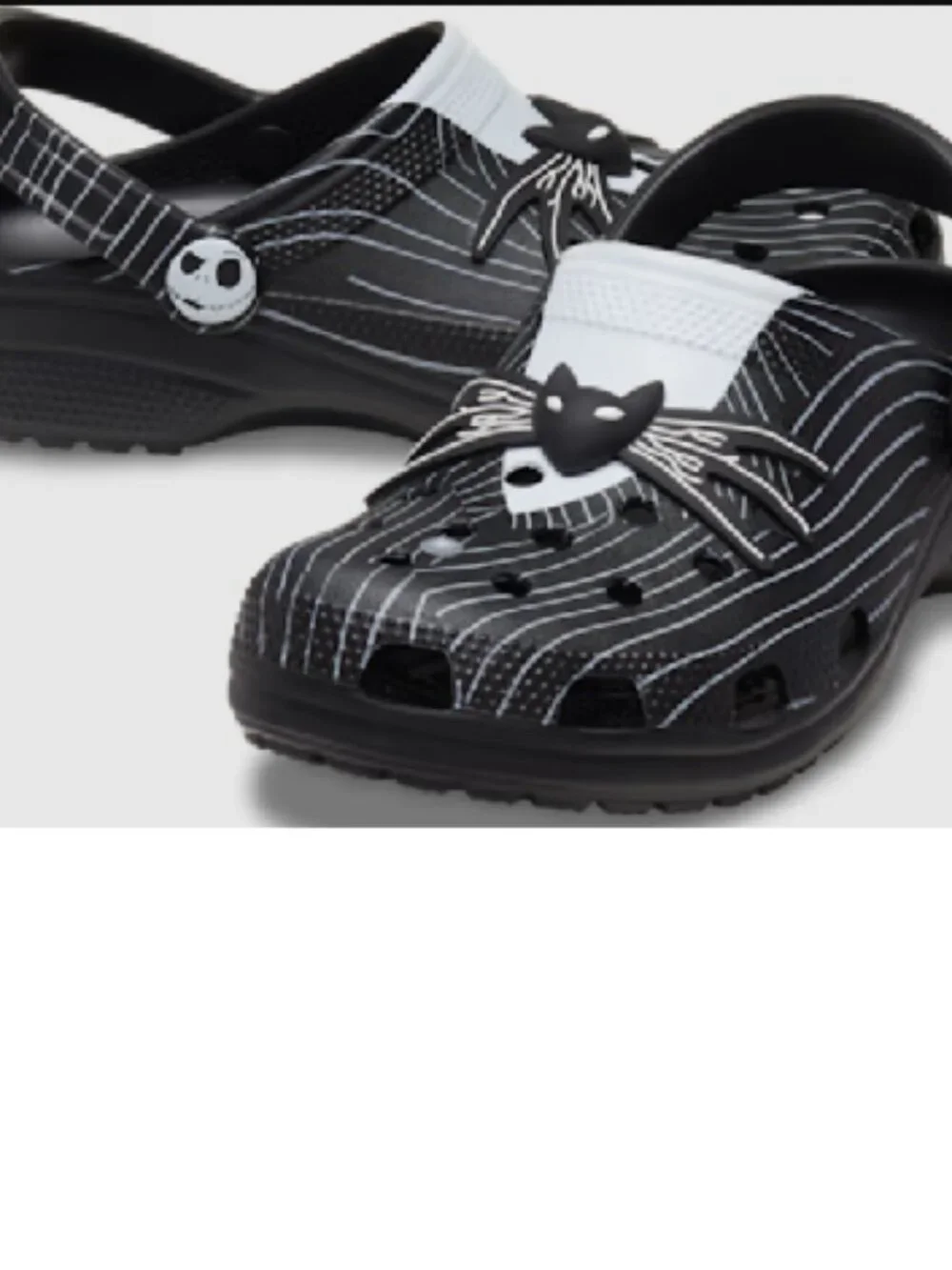 BNWT Jack Skellington Nightmare Before Christmas Classic Clogs (C7) CROCS